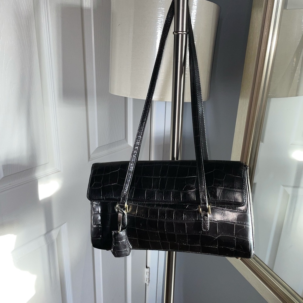 Fossil Croc Print Purse